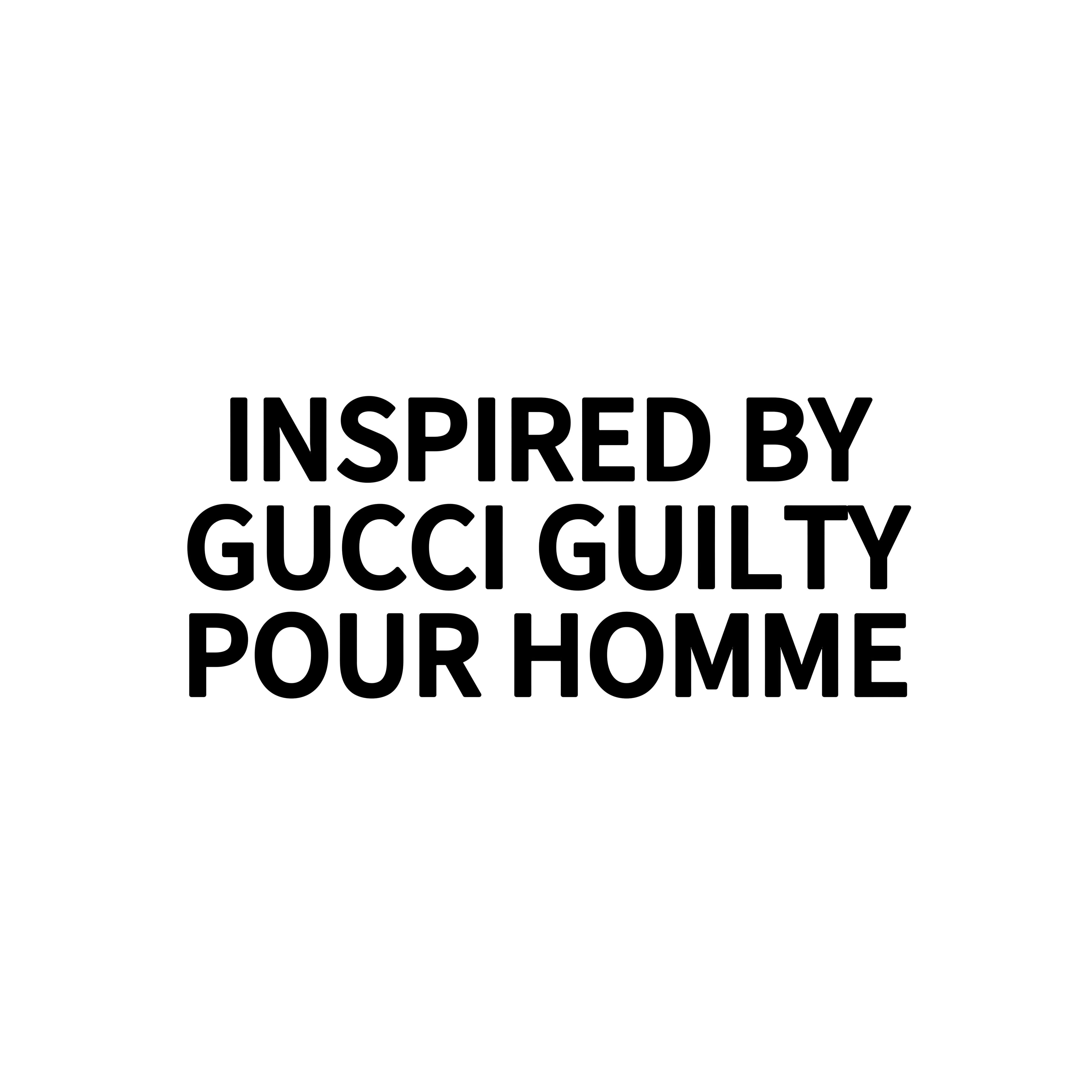 INSPIRED BY GUCCI GUILTY POUR HOMME