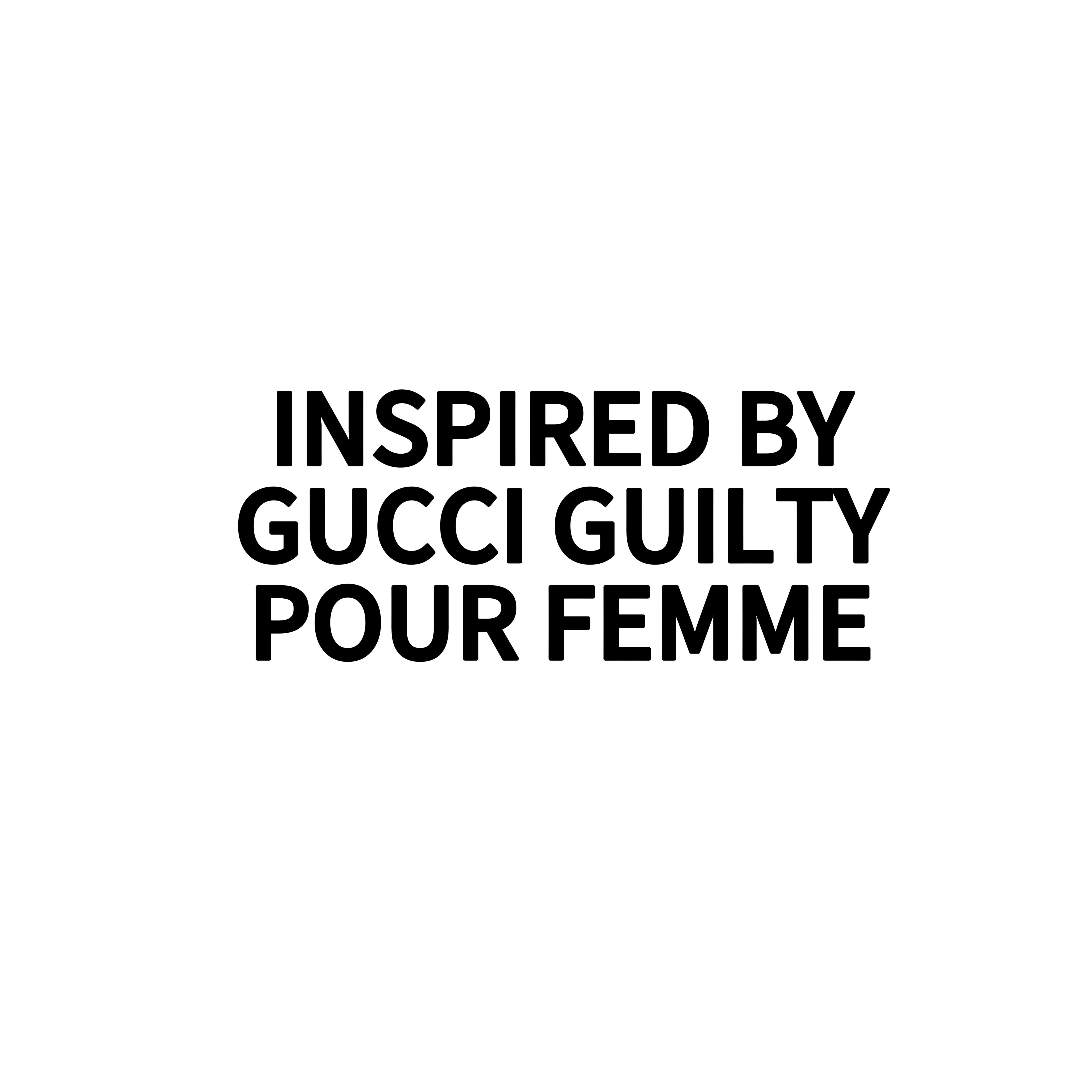 INSPIRED BY GUCCI GUILTY POUR FEMME