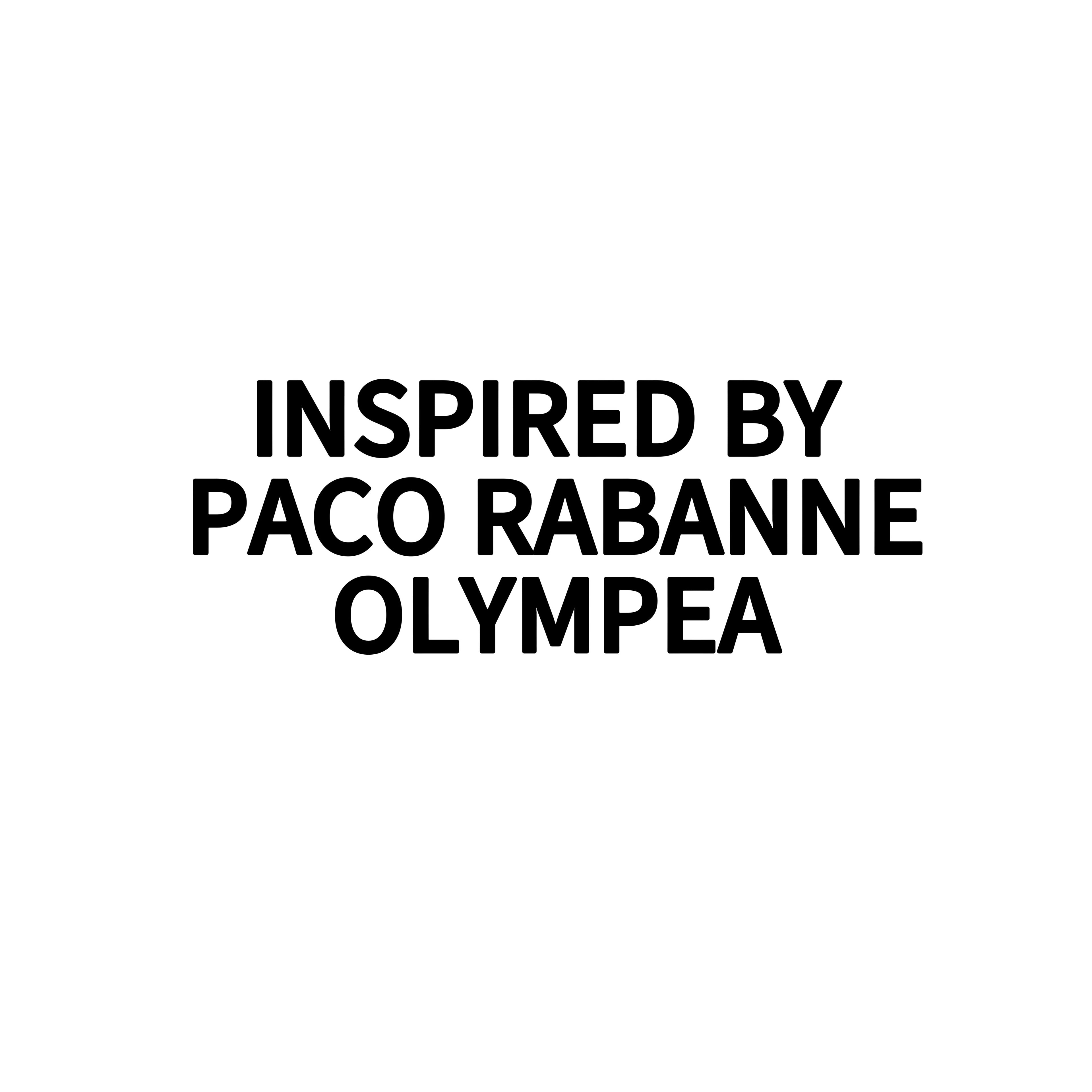 INSPIRED BY PACO RABANNE OLYMPEA